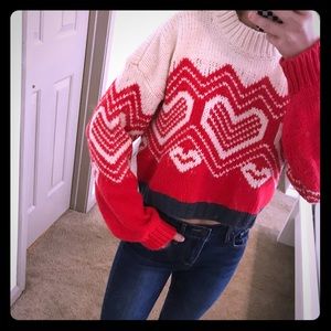 free people crop sweater